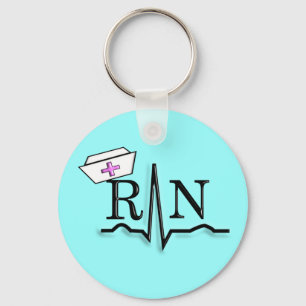 Llavero RN QRS Nurse Cap Design