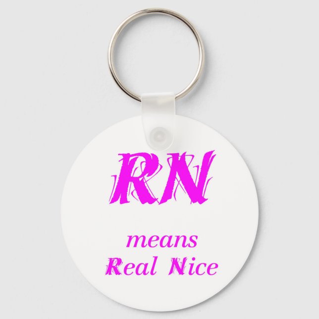 Llavero RN significa Niza Real (rosa) (Anverso)