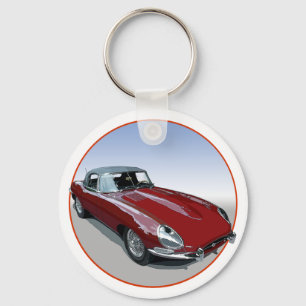 Llavero Roadster de tipo E rojo