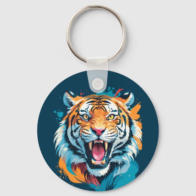 Llavero Roaring Tiger Face (Anverso)