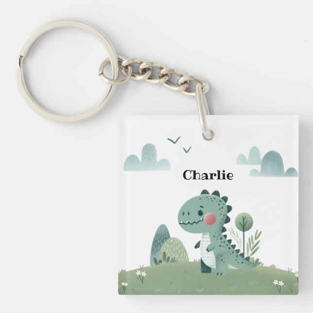Llavero Roarsome Dino Birthday  (Frente)