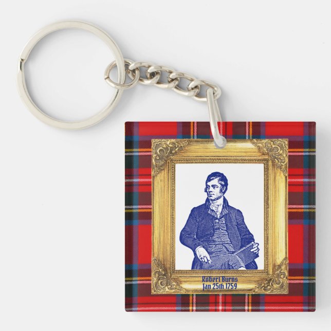 Llavero Robert Burns Royal Stewart Plaid Ene 25 (Frente)