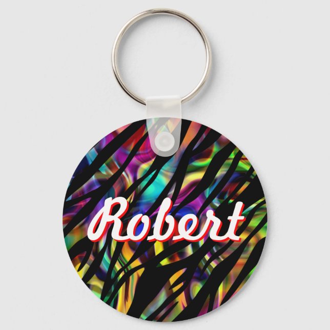 Llavero Robert Personalizado Colorful Keychain (Anverso)
