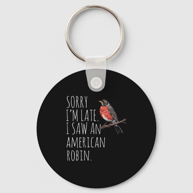 Llavero Robin Bird Americana Mirando a Lover Funny Sarcast (Anverso)