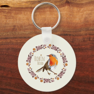 Llavero Robin Botanical Vintage Flowers para el amante de