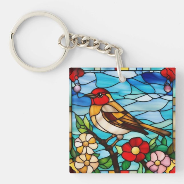 Llavero Robín Colorido (Frente)