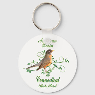 Llavero Robin Connecticut State Bird