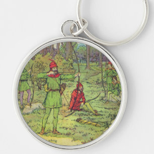 Llavero Robin Hood en el bosque
