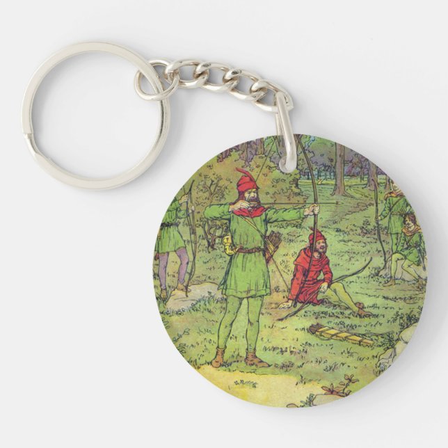 Llavero Robin Hood en el bosque  (Frente)