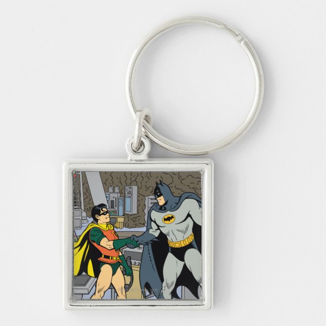 Llavero Robin Y Batman Handshake (Frente)