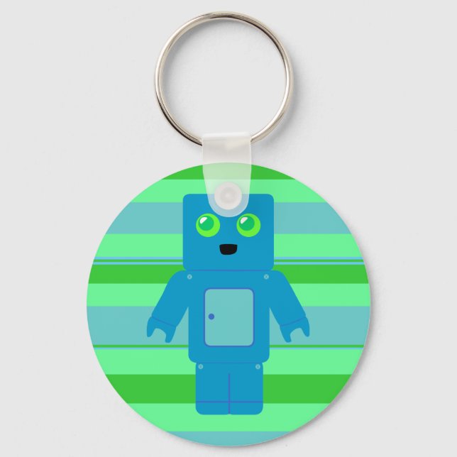 Llavero Robot azul (Anverso)