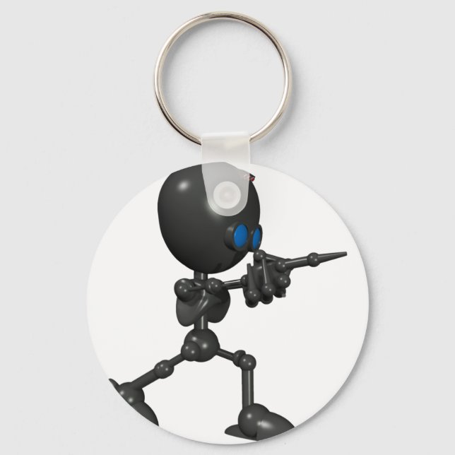 Llavero Robot Bionic Boy 3D - Pistolas de dedo - Original (Anverso)