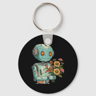 Llavero Robot Con Bloom Y Flores Para Niños Y G