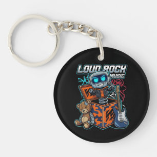 Llavero Robot de Música Rock Fuerte