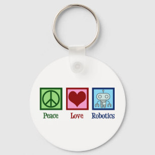 Llavero Robótica de amor por la paz