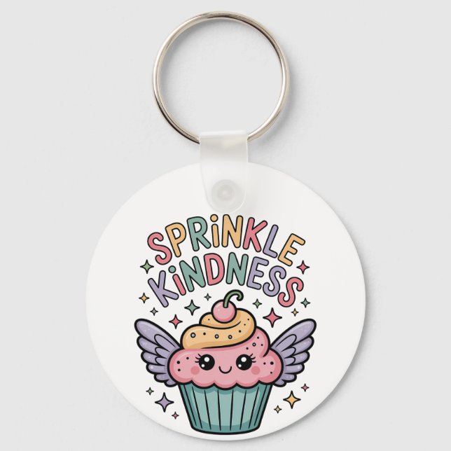 Llavero Rocía amabilidad | Cupcake (Anverso)