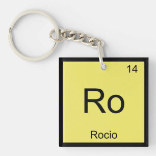 Llavero Rocio Nombre Química Elemento Tabla Periódica