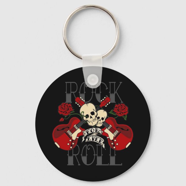 Llavero Rock and Roll Forever Keychain (Anverso)