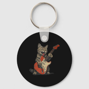 Llavero Rock And Roll Guitarista De Rock Vintage Ca