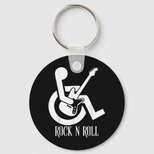 Llavero Rock And Roll Handicap Parking Gracioso Guit Acúst