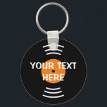 Llavero Rock and roll personalizado de discos de vinilo de<br><div class="desc">Rock and roll 60 personalizado de discos de vinilo de la cadena de claves redonda. Diseño temático de los años 60 y 70 de los 80. Color personalizado y texto personalizado. Ideal para la fiesta de cumpleaños,  boda y más.</div>