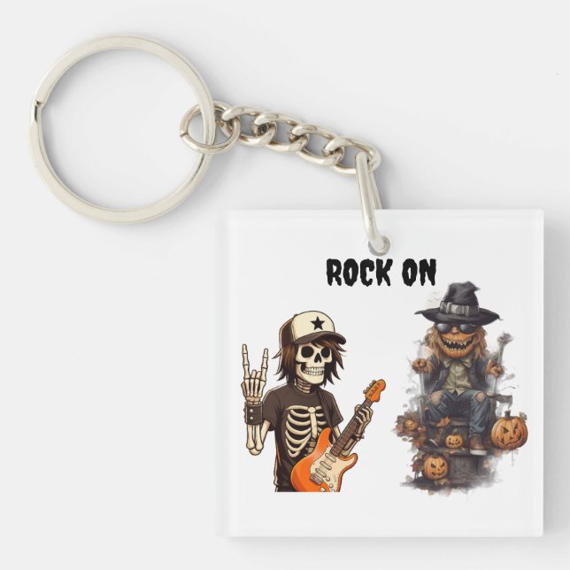 Llavero Rock de Halloween (Frente)