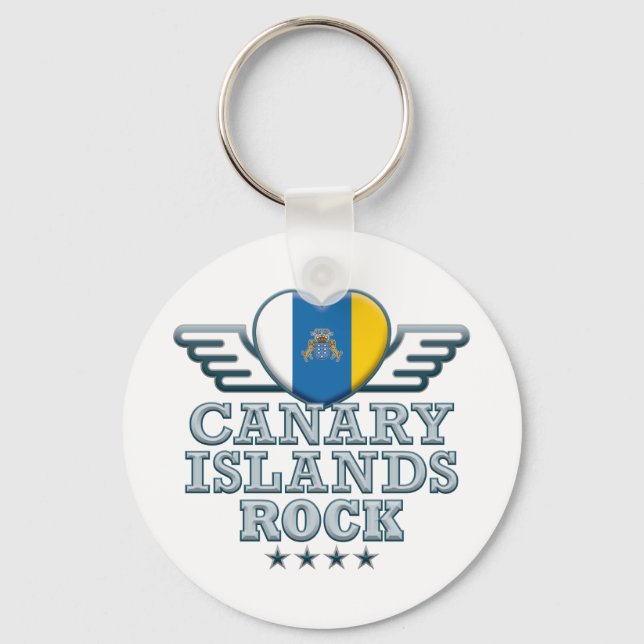Llavero Rock de las Islas Canarias v2 (Anverso)