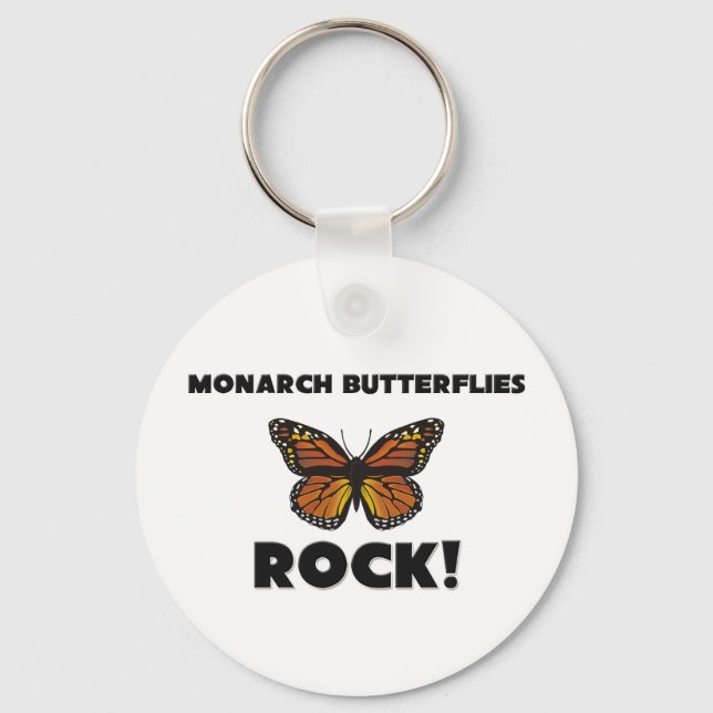 Llavero Rock de las mariposas monarcas (Anverso)