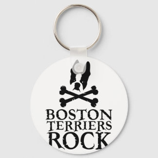 Llavero Rock del Boston Terriers