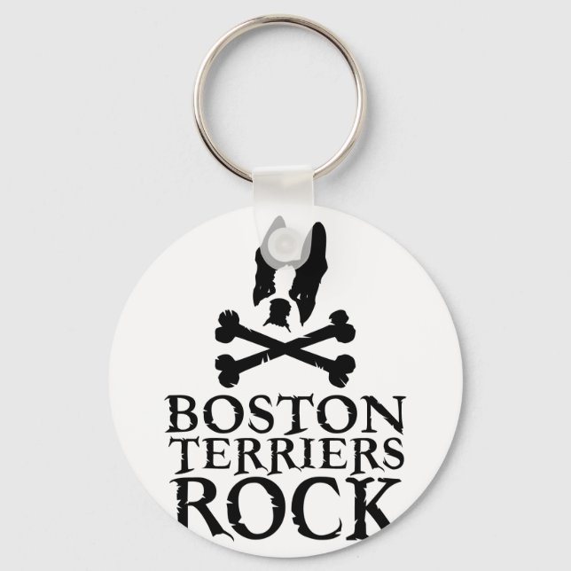 Llavero Rock del Boston Terriers (Anverso)