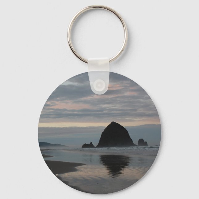 Llavero Rock Haystack en la playa de Cannon (Anverso)