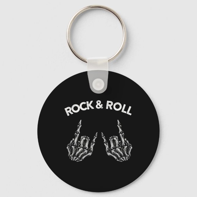 Llavero Rock on Band Tees For Women Rock and Rols For Me (Anverso)