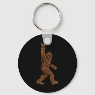 Llavero Rock On Bigfoot Sasquatch Ama Rock And Roll Sung