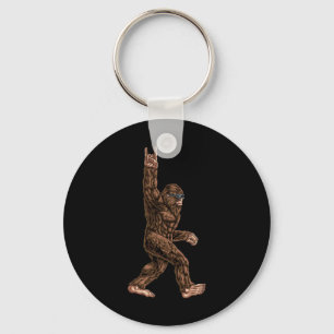 Llavero Rock On Bigfoot Sasquatch Ama Rock And Roll Sung