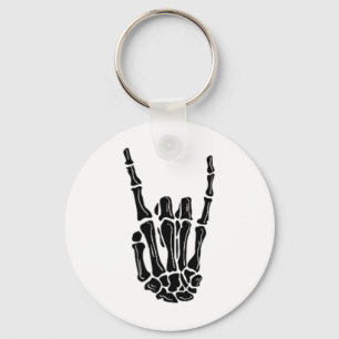 Llavero Rock On Skeleton Halloween