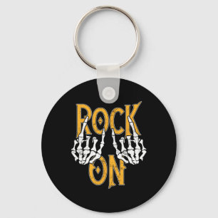 Llavero Rock On Skeleton Mands Rock And Roll Concierto Met