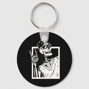 Llavero Rock Skeleton Hand Halloween Disstume Funny Rocker