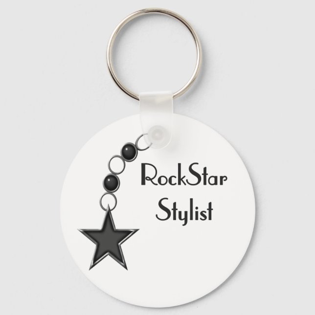 Llavero Rock Star Stylist (Anverso)