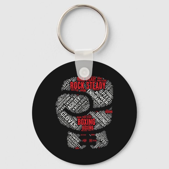 Llavero Rock Steady Boxing Glove Parkinsons (Anverso)