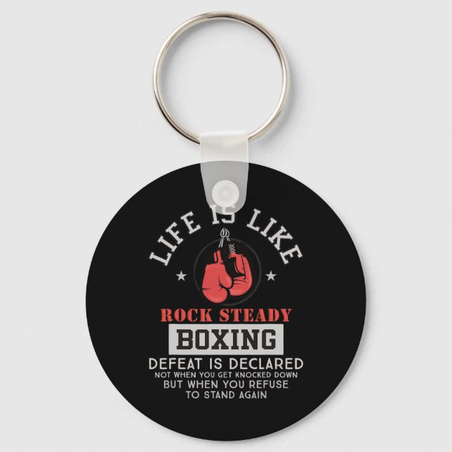 Llavero Rock Steady Boxing Parkinson 2 (Anverso)