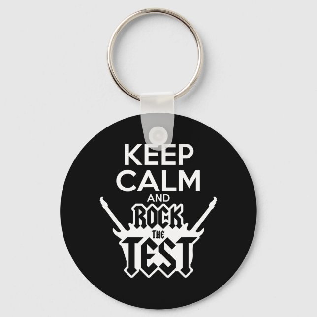 Llavero Rock The Test Day Teacher Test State Idea Schoo (Anverso)