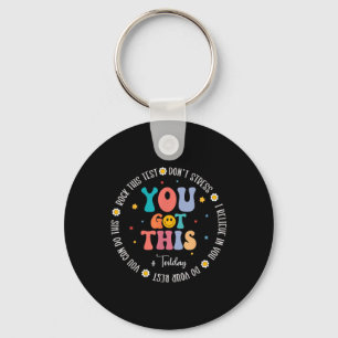 Llavero Rock The Test Teacher Testing Day Motivational Tes