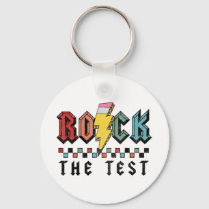 Llavero Rock The Test Test Day Camisetas Para Profesores