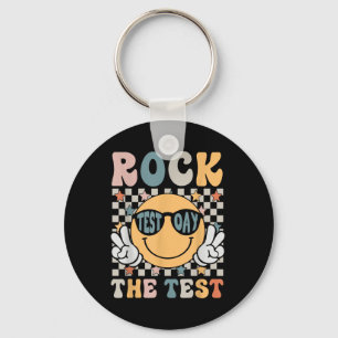 Llavero Rock The Test Testing Day Retro Sonrisa Face Teach
