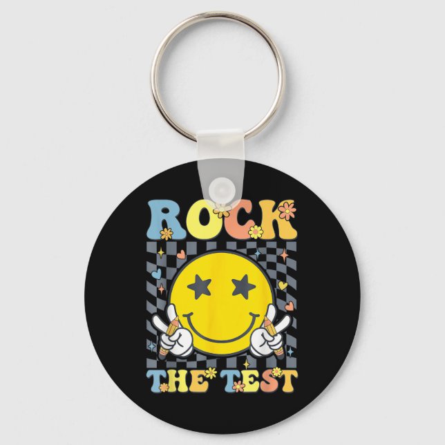 Llavero Rock The Test Testing Day Teacher (Anverso)