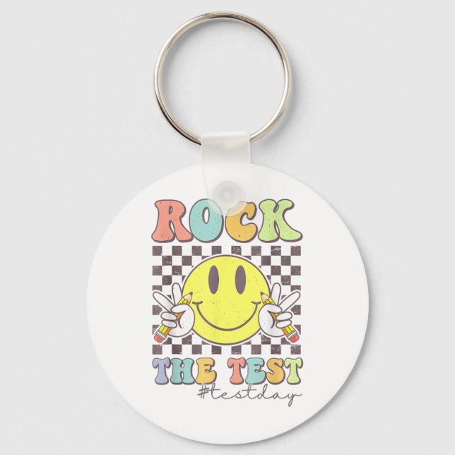 Llavero Rock The Test Testing Motivational Teacher (Anverso)