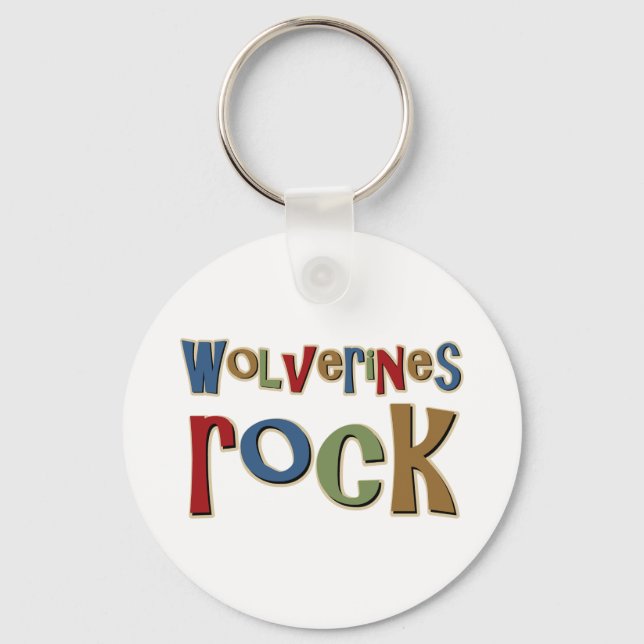 Llavero Rock Wolverines (Anverso)