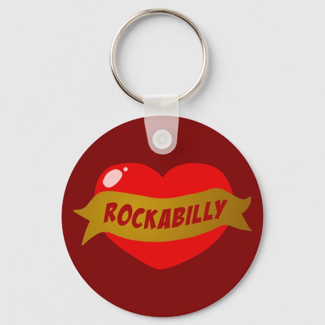 Llavero Rockabilly Tattoo Heart (Anverso)