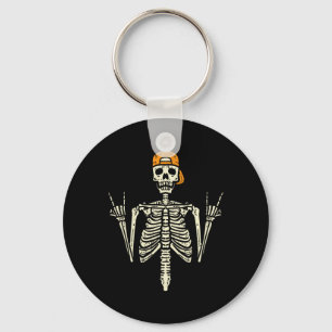 Llavero Rocker Skeleton Cap Skater Guay Halloween Punk Roc