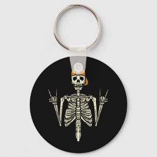 Llavero Rocker Skeleton Cap Skater Guay Halloween Punk Roc